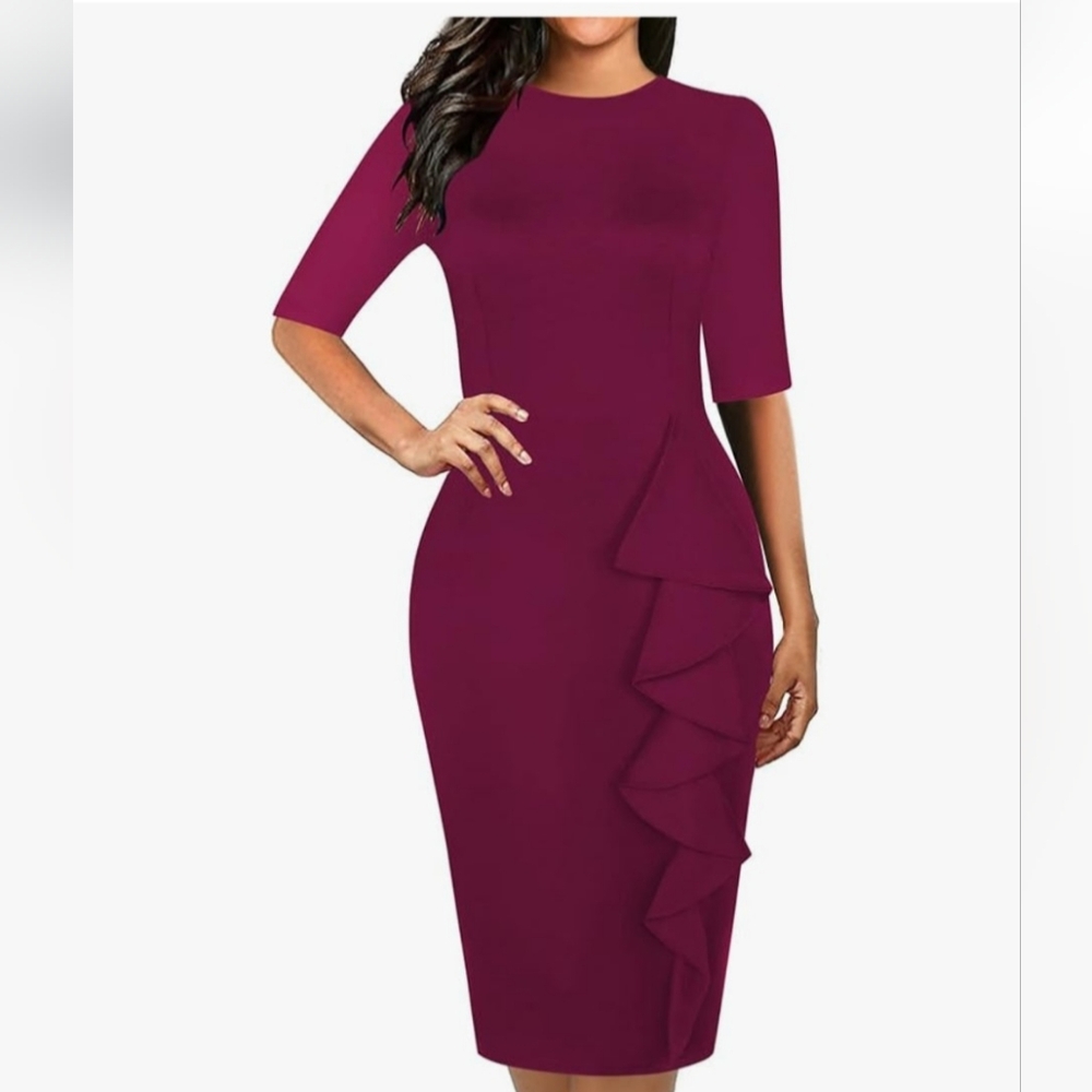 Women's Vintage  Dress - Purple